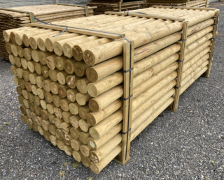Palisáda 300cm ø10 sušená impregnovaná